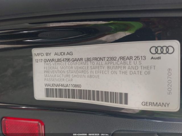 2018 AUDI A4 WAUENAF46JA110860 Photo 8