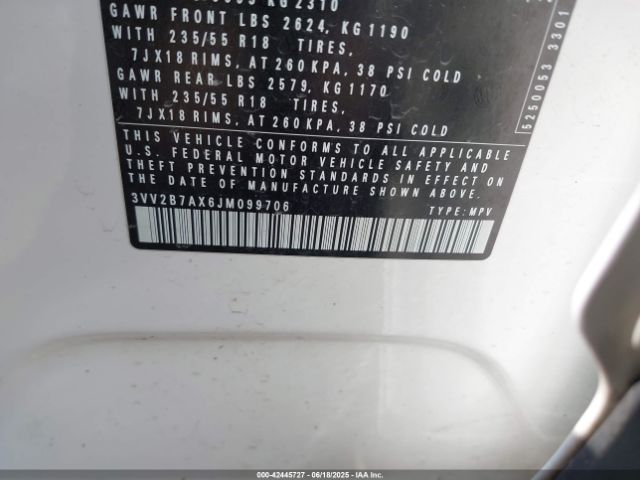2018 VOLKSWAGEN TIGUAN 3VV2B7AX6JM099706 Photo 8