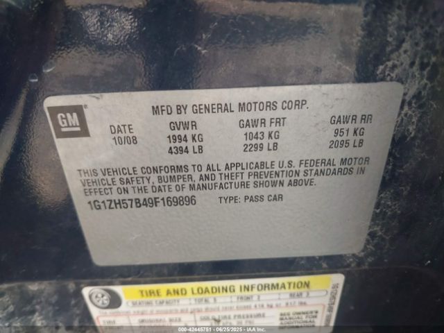 2009 CHEVROLET MALIBU 1G1ZH57B49F169896 Photo 8