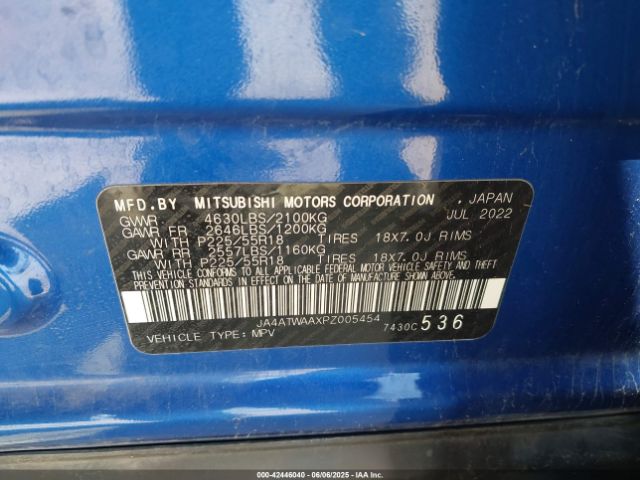 2023 MITSUBISHI ECLIPSE CROSS JA4ATWAAXPZ005454 Photo 8