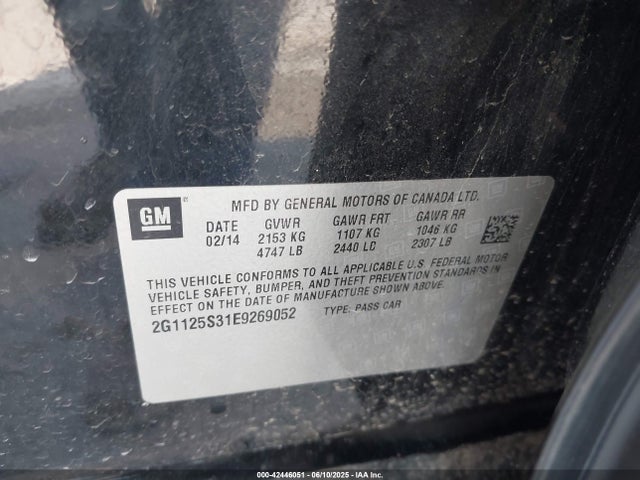 2G1125S31E9269052 Chevrolet lfx