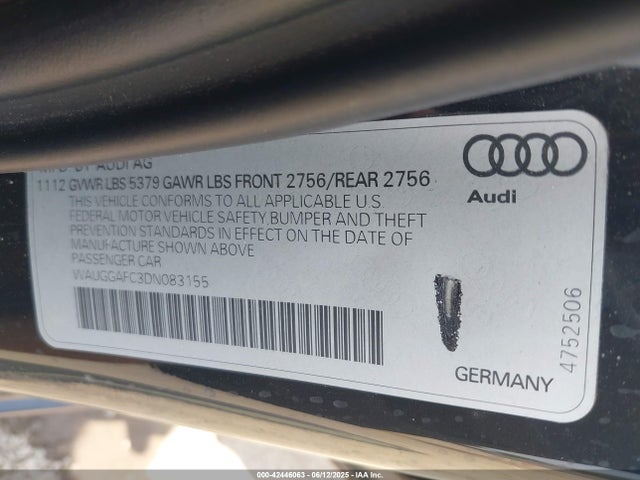 2013 AUDI A6 WAUGGAFC3DN083155 Photo 8