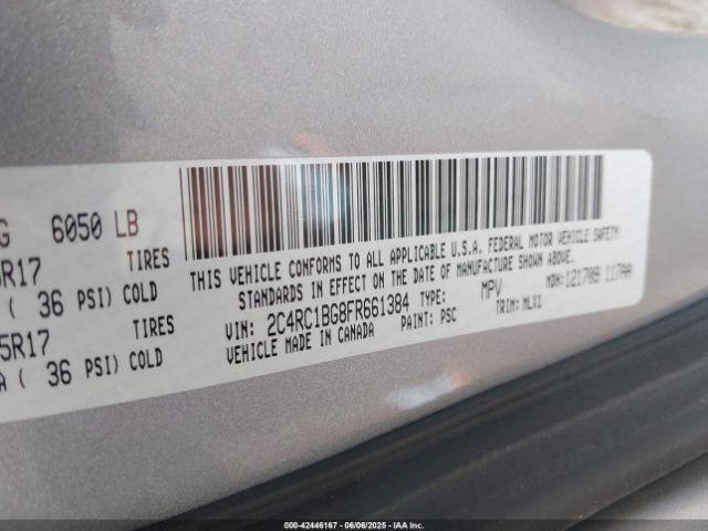 2015 CHRYSLER TOWN & COUNTRY 2C4RC1BG8FR661384 Photo 8