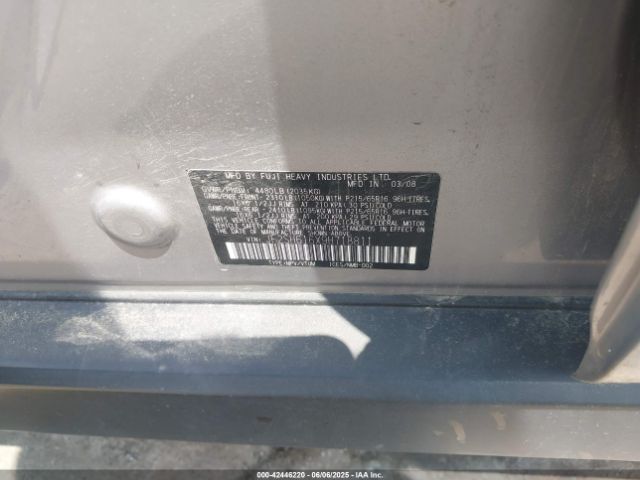 2009 SUBARU FORESTER JF2SH616X9H718811 Photo 8