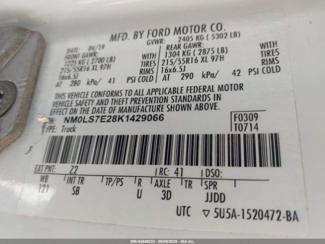 NM0LS7E28K1429066 Ford Transit Connect Xl