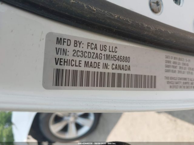 2021 DODGE CHALLENGER 2C3CDZAG1MH546880 Photo 8