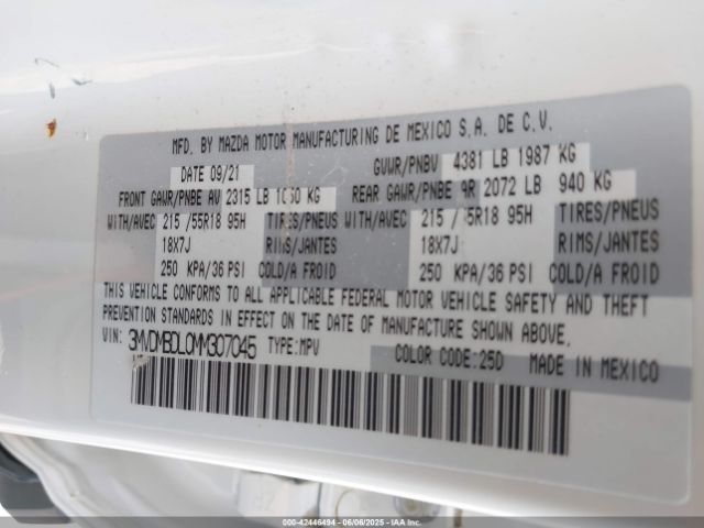 2021 MAZDA CX-30 3MVDMBDL0MM307045 Photo 8