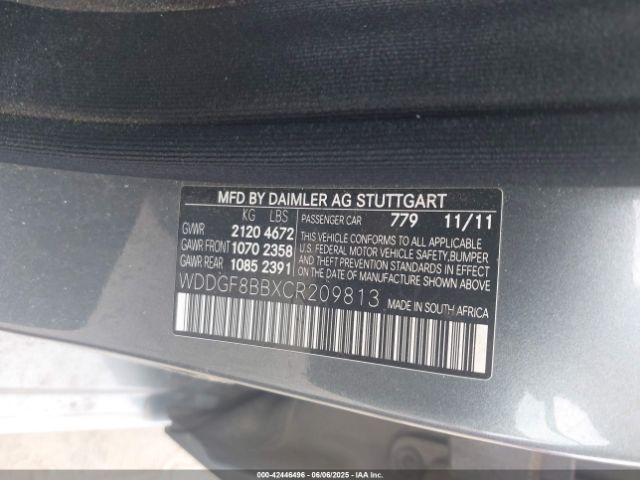 2012 MERCEDES-BENZ C 300 WDDGF8BBXCR209813 Photo 8