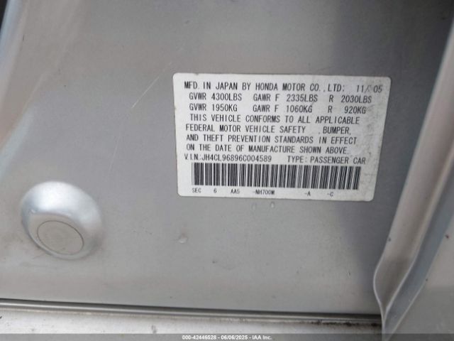 2006 ACURA TSX JH4CL96896C004589 Photo 8