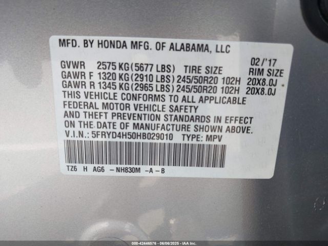 2017 ACURA MDX 5FRYD4H50HB029010 Photo 8