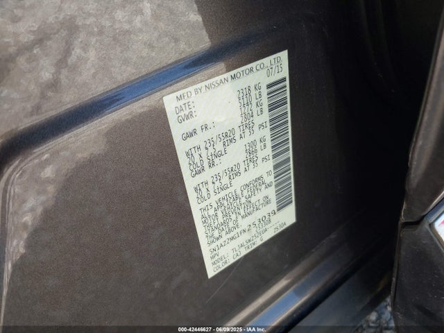 5N1AZ2MG1FN253039 Nissan 2015