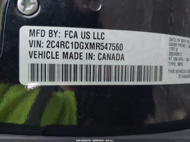 2021 CHRYSLER VOYAGER 2C4RC1DGXMR547560 Photo 8