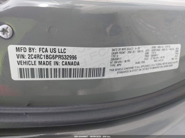 2023 CHRYSLER PACIFICA 2C4RC1BG6PR532996 Photo 8