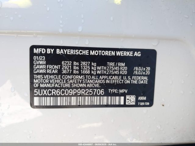 2023 BMW X5 5UXCR6C09P9R25706 Photo 8