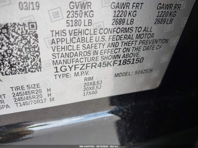 2019 CADILLAC XT4 1GYFZFR45KF185150 Photo 8