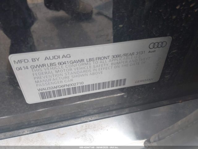2015 AUDI A8 L WAU32AFD6FN002710 Photo 8