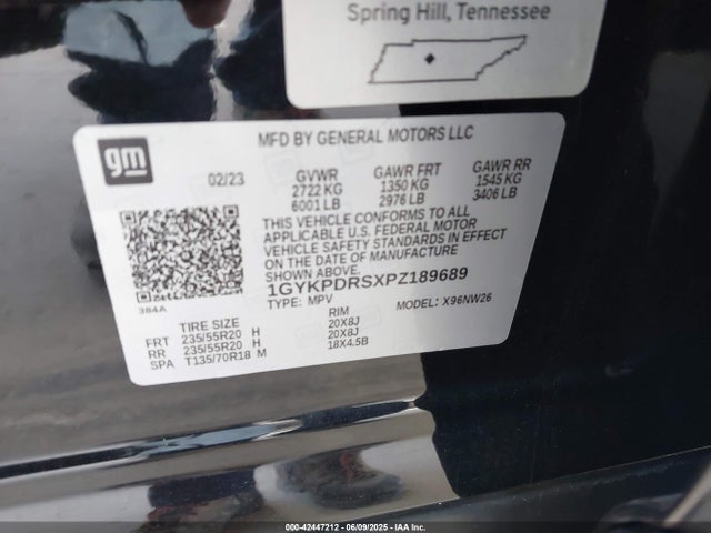 2023 CADILLAC XT6 1GYKPDRSXPZ189689 Photo 8