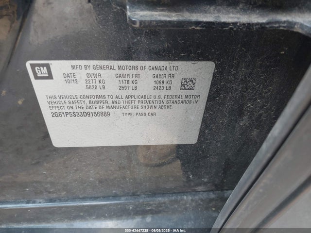 2013 CADILLAC XTS 2G61P5S33D9156889 Photo 8