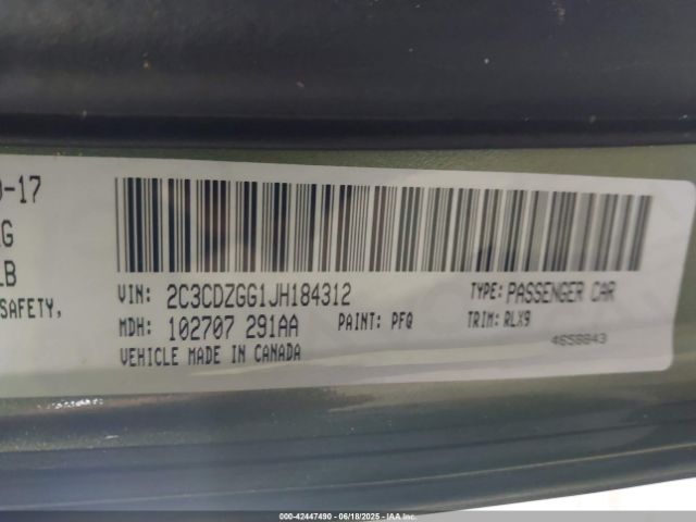 2018 DODGE CHALLENGER 2C3CDZGG1JH184312 Photo 8
