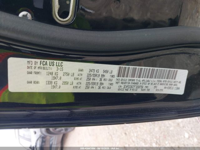 2015 DODGE JOURNEY 3C4PDCBG7FT658750 Photo 8