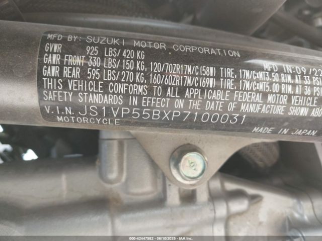 2023 SUZUKI SV650 JS1VP55BXP7100031 Photo 9