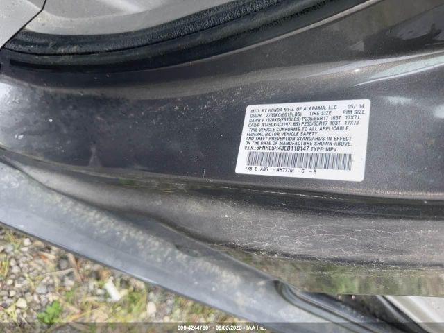 5FNRL5H43EB110147 Honda ODYSSEY EX