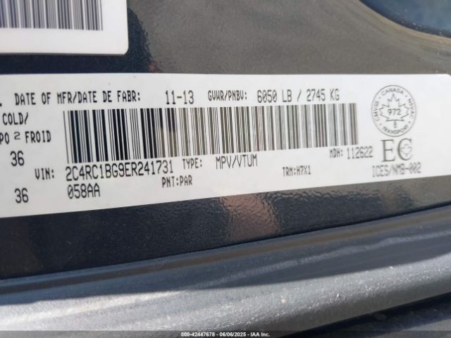 2014 CHRYSLER TOWN & COUNTRY 2C4RC1BG9ER241731 Photo 8