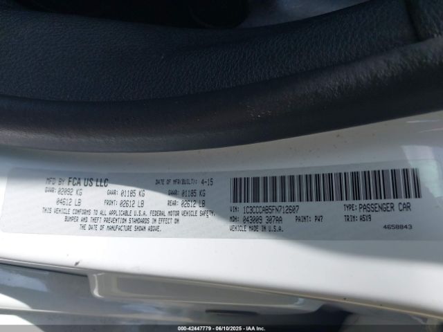 2015 CHRYSLER 200 1C3CCCAB5FN712607 Photo 8