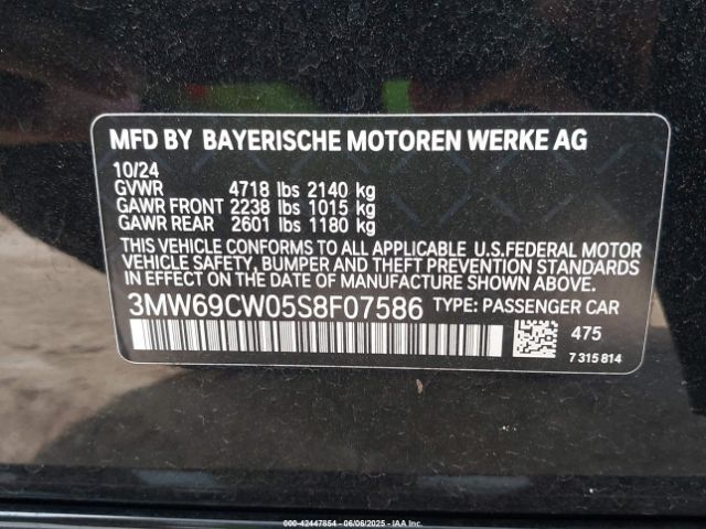 3MW69CW05S8F07586 BMW 3 Series 330i
