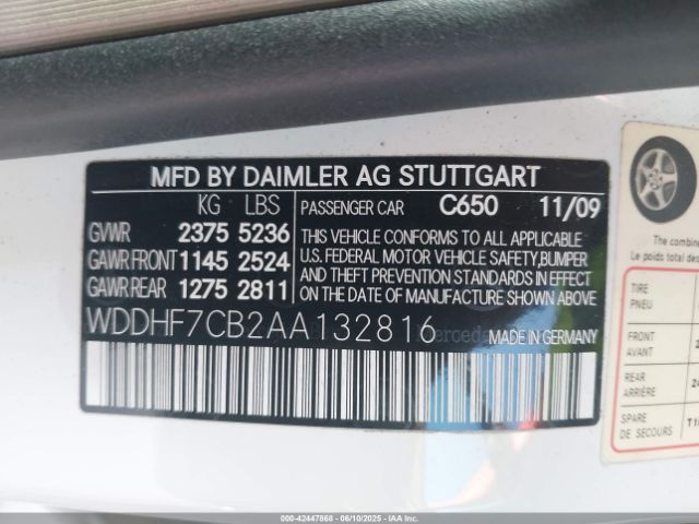 2010 MERCEDES-BENZ E 550 WDDHF7CB2AA132816 Photo 8