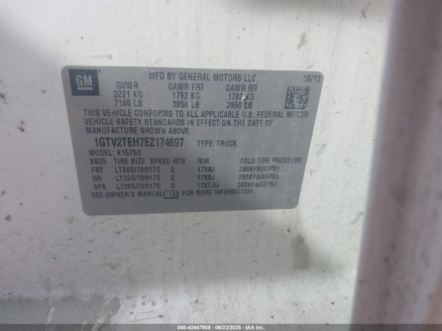 2014 GMC SIERRA 1500 1GTV2TEH7EZ174697 Photo 8