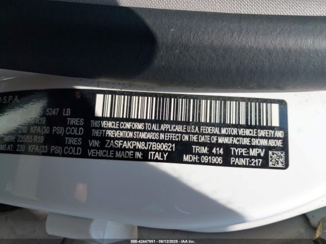 2018 ALFA ROMEO STELVIO ZASFAKPN8J7B90621 Photo 8
