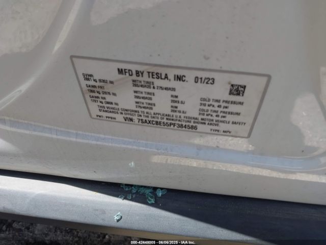 2023 TESLA MODEL X 7SAXCBE55PF384586 Photo 8