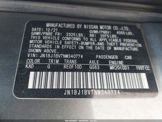 2022 NISSAN ROGUE SPORT JN1BJ1BV7NW340774 Photo 8