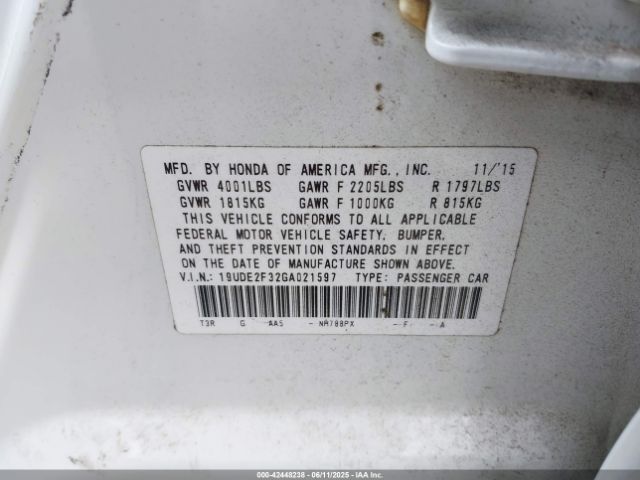 2016 ACURA ILX 19UDE2F32GA021597 Photo 8