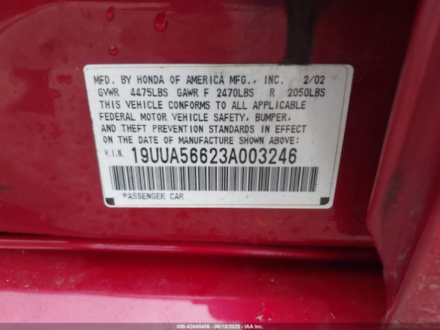 2003 ACURA TL 19UUA56623A003246 Photo 8