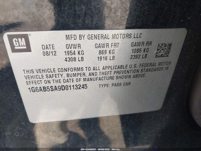 2013 CADILLAC ATS 1G6AB5SA9D0113245 Photo 8