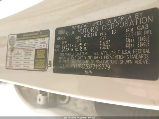 KNDJP3A5XF7115779 KIA SOUL +