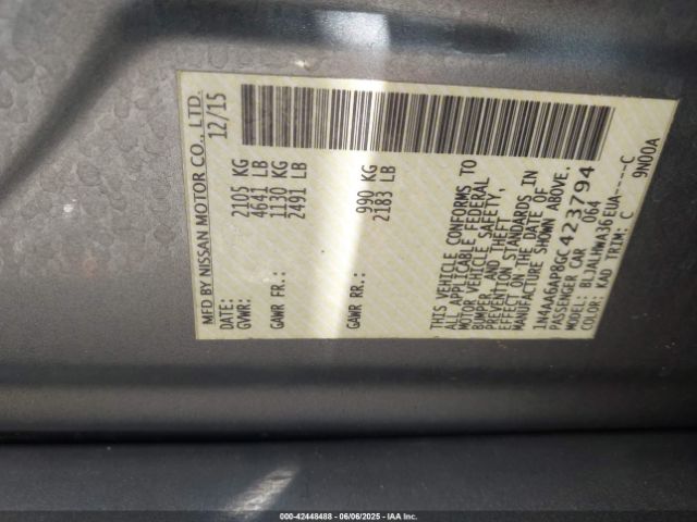 2016 NISSAN MAXIMA 1N4AA6AP8GC423794 Photo 8