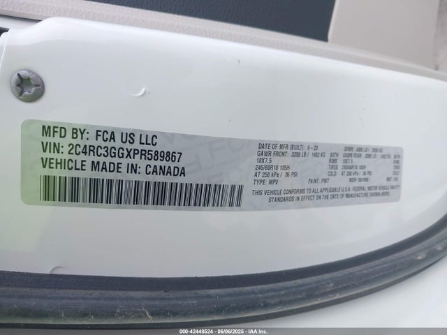 Chrysler 2023 2023 2C4RC3GGXPR589867 Image 9