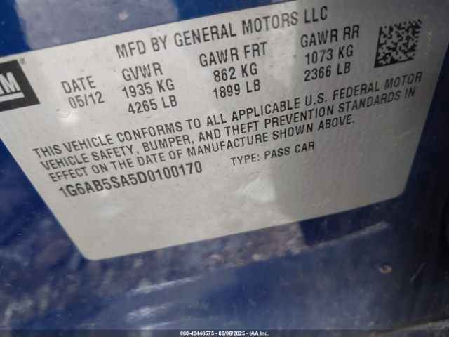 2013 CADILLAC ATS 1G6AB5SA5D0100170 Photo 8