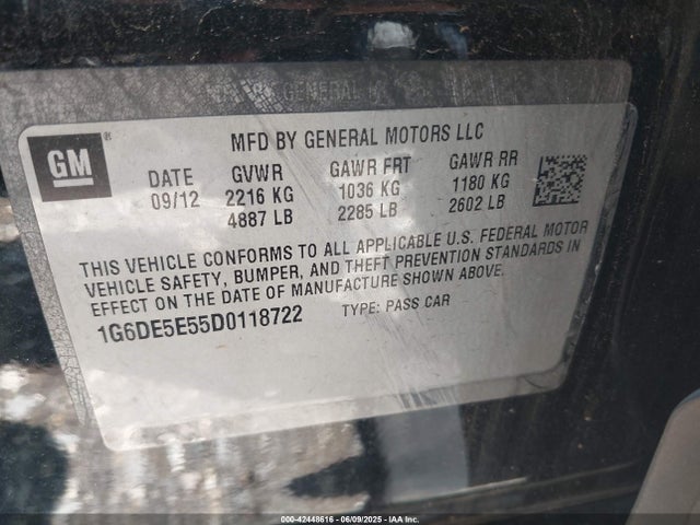 2013 CADILLAC CTS 1G6DE5E55D0118722 Photo 8