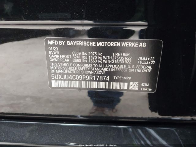 2023 BMW X5 5UXJU4C09P9R17874 Photo 8