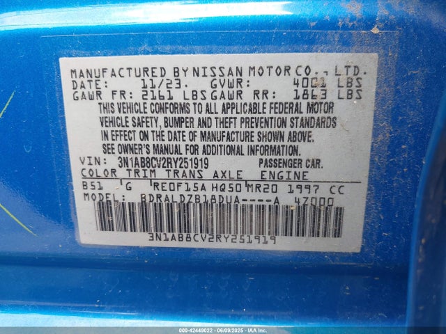 Nissan Sentra Sv Xtronic Cvt 2024 3N1AB8CV2RY251919 Image 9