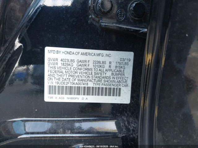 2019 ACURA ILX 19UDE2F70KA007418 Photo 8