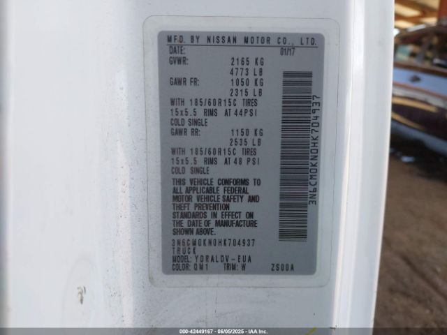3N6CM0KN0HK704937 Nissan NV200