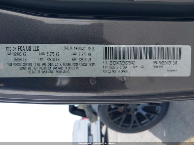 2016 DODGE CHARGER 2C3CDXCT2GH272642 Photo 8