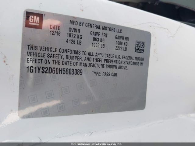 2017 CHEVROLET CORVETTE 1G1YS2D60H5603089 Photo 8