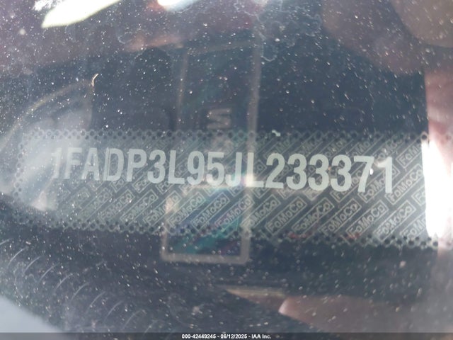 1FADP3L95JL233371 Ford 2.0l gtdi