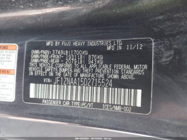2013 SCION FR-S JF1ZNAA15D2715524 Photo 8